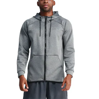 Men's zip-up cotton hoodie · 2