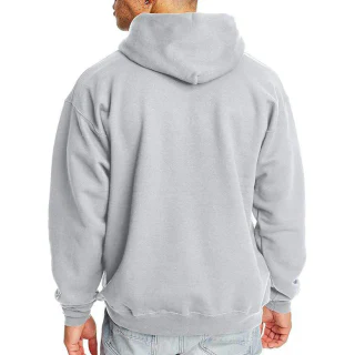 Felpa con cappuccio da uomo in cotone con zip · 2
