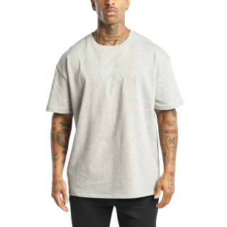 Übergroßes Herren-T-Shirt aus schwerer Baumwolle · 1