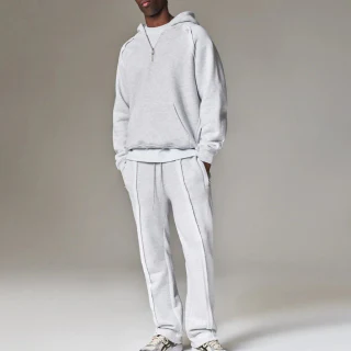 Tuta da uomo in cotone con zip · 1