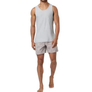 Regata masculina de algodão sem mangas · 3