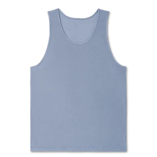 Regata masculina de algodão sem mangas · 6