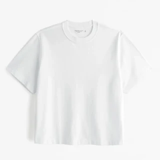 Übergroßes, schweres Baumwoll-T-Shirt mit Rundhalsausschnitt · 5