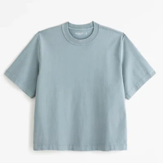 Übergroßes, schweres Baumwoll-T-Shirt mit Rundhalsausschnitt · 6