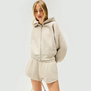 Damen-Kapuzenpullover aus Baumwolle · 1