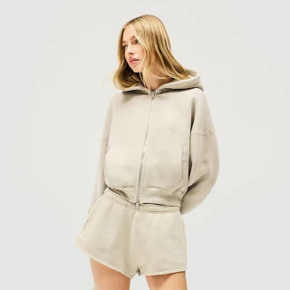 Damen-Kapuzenpullover aus Baumwolle · 2