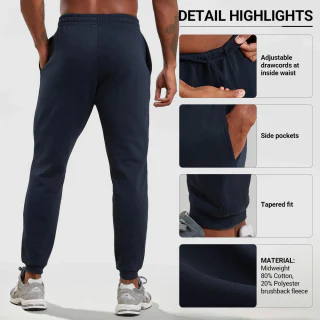 Men's cotton/polyester joggers · 3