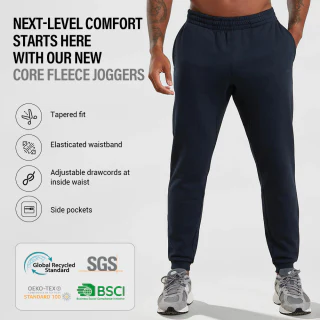 Men's cotton/polyester joggers · 4
