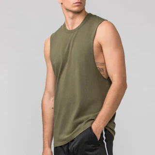 Débardeur homme sans manches en coton épais · 1