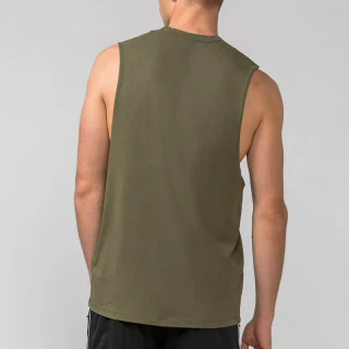 Débardeur homme sans manches en coton épais · 2