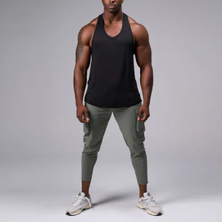 Men's quick-dry lightweight polyester/spandex tank top · 4