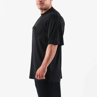 Camiseta masculina oversized de algodão pesado · 6