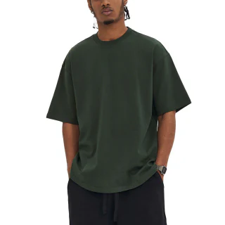Camiseta oversize de hombre de algodón pesado · 4
