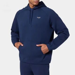 Men's heavyweight cotton/polyester hoodie · 340 GSM · 1