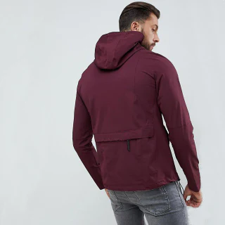 Sweat à capuche homme slim demi-zippé en coton · 2