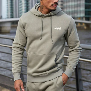 Men's cotton/polyester hoodie · 1