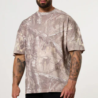 Übergroßes Herren-T-Shirt aus schwerer Baumwolle · 1