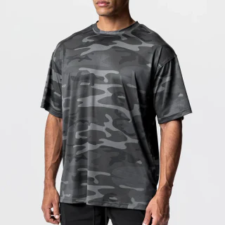 Men's oversized cotton/spandex shirt · 1