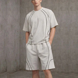 男士重量級棉質運動服 · 1