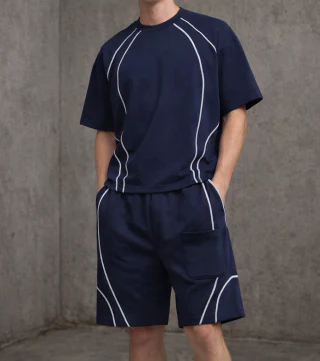 男士重量級棉質運動服 · 2