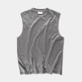 Schnell trocknendes, ärmelloses Tanktop aus Baumwolle/Polyester für Herren · 3