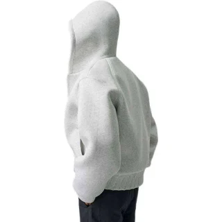Sweat à capuche zippé épais coupe boxy · 2