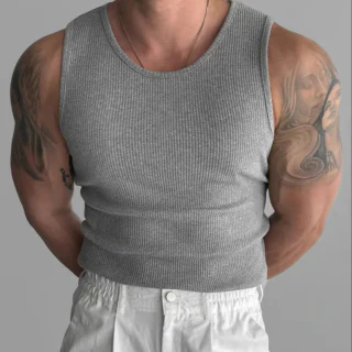เสื้อกล้ามผ้าฝ้ายแขนกุดผู้ชาย · 230 GSM · 3