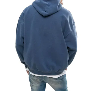 Langärmliger Herren-Kapuzenpullover aus Baumwolle · 3