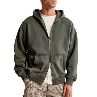 Herren-Kapuzenpullover mit Acid-Waschung · 2