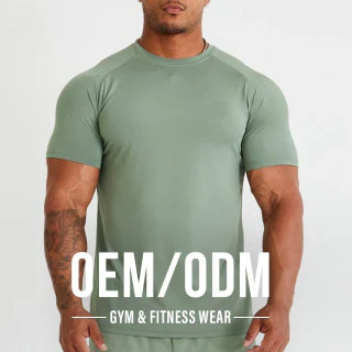 Camiseta masculina leve de poliéster/elastano de secagem rápida · 1