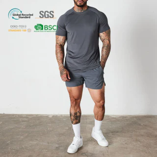 Camiseta masculina leve de poliéster/elastano de secagem rápida · 3