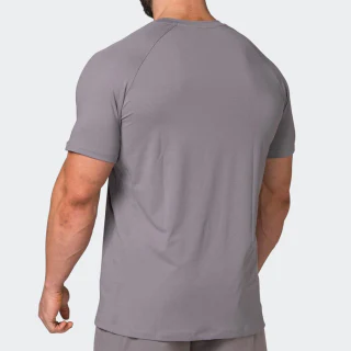 Custom Polyester Spandex Quick Dry Blank Mens Tapered Fashion T Shirt · 2