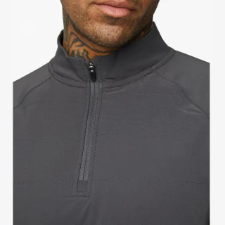 Camicia da uomo slim fit a maniche lunghe con zip a un quarto · 2