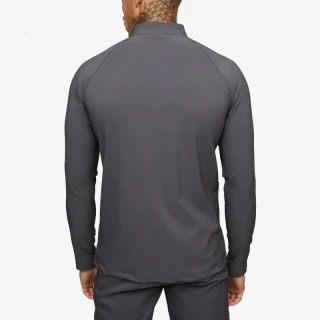 Camicia da uomo slim fit a maniche lunghe con zip a un quarto · 3