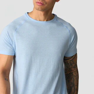Camiseta de hombre slim-fit, ligera, de secado rápido, de algodón/poliéster · 1