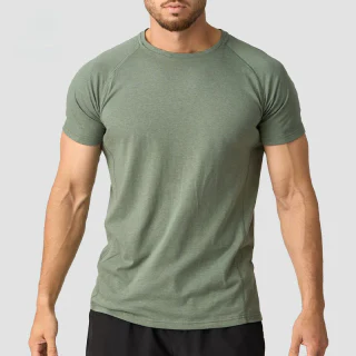 Camiseta de hombre slim-fit, ligera, de secado rápido, de algodón/poliéster · 4