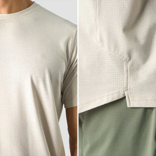 T-shirt da uomo in spandex leggero ad asciugatura rapida · 2