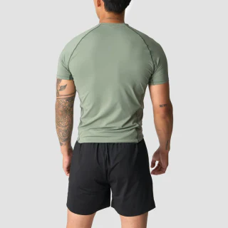 חולצת טריקו raglan פוליאסטר/ספנדקס בגזרת צווארון דק לגברים · 3