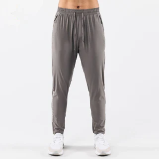 Men's slim-fit nylon/spandex joggers · 1