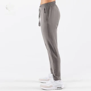 Men's slim-fit nylon/spandex joggers · 2