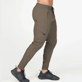 Men's slim-fit polyester joggers · 1