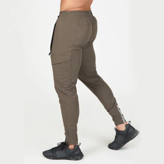 Men's slim-fit polyester joggers · 2