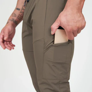 Men's slim-fit polyester joggers · 3