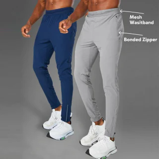 Pantalon de jogging léger en nylon/élasthanne à séchage rapide pour hommes · 1