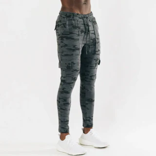 Pantalon de jogging cargo slim en coton · 1