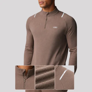 Men's quarter-zip long-sleeve shirt · 2