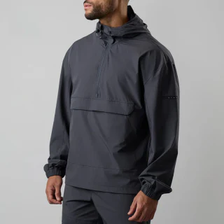 Men's half-zip polyester jacket · 1