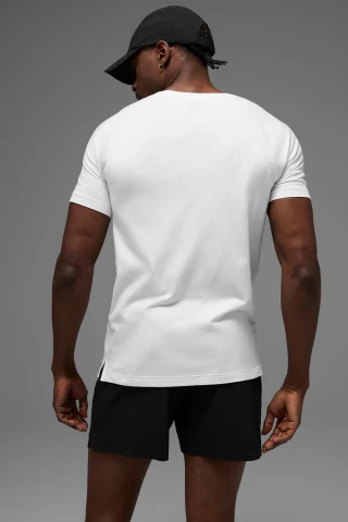 Camiseta masculina de algodão com gola redonda e secagem rápida · 3
