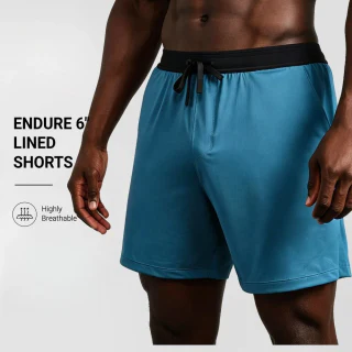 Short en polyester/élasthanne à séchage rapide pour hommes · 1