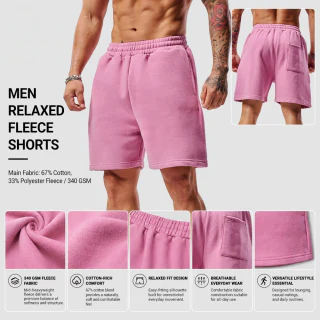 Pantaloncini da uomo in cotone/poliestere · 340 GSM · 3